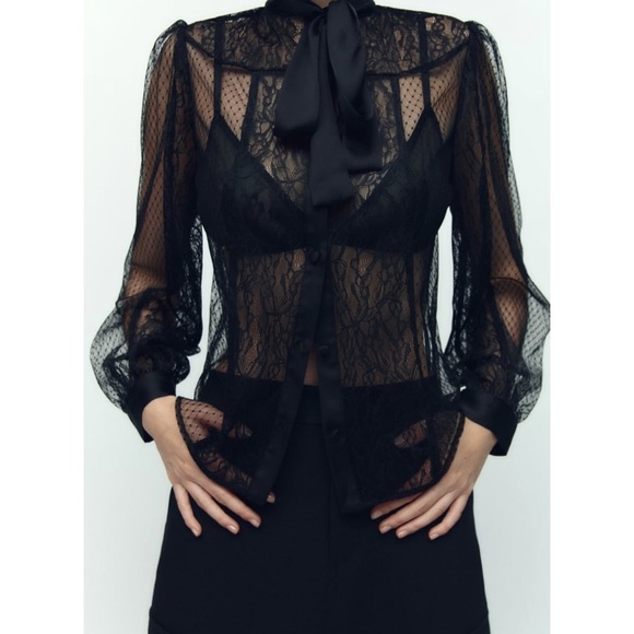 Zara Tops - Zara Lace Shirt